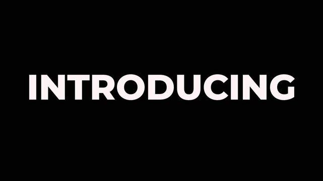 Introducing Text Animation Blur Reveal Product Launch Style