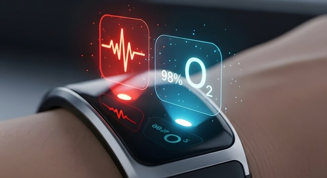 Advanced Wearable Technology Tracking Biometric Health Data