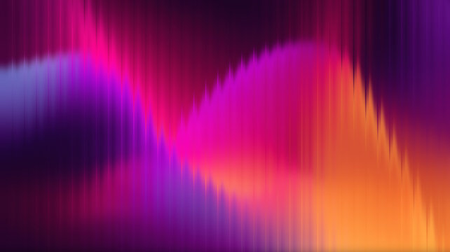 Neon Pink Purple Gradient Waves Background For App Interface And Branding