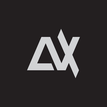Initial letter AX or XA logo template vector design.