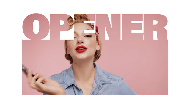 Slideshow Opener | Dynamic Minimalist Media Gallery with Modern Typography and Clean Transitions