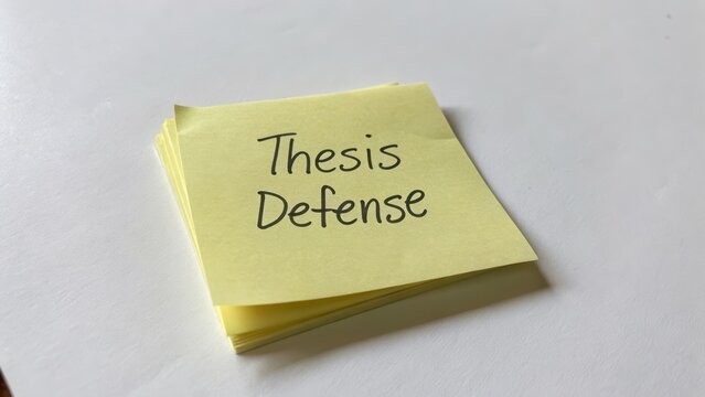 Thesis Defense Preparation Notes on Sticky Pads for Students