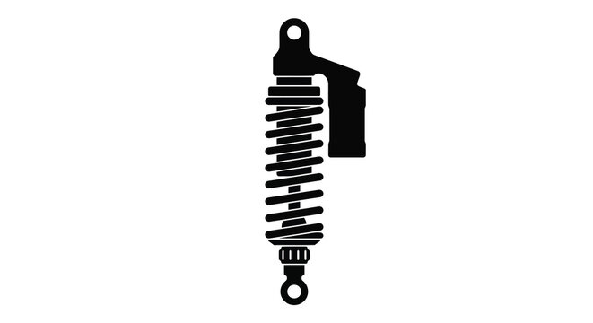 Motorcycle shock absorber silhouette high quality professional detailed