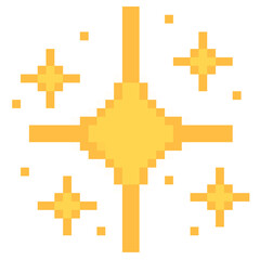 Fototapeta premium Sparkling pixel illustration
