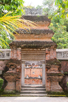 An ancient entrance gate of heritage city Kotagede in Yogyakarta that made from brick