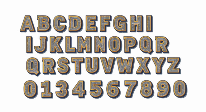Three rows of alphabet letters and a row of numbers