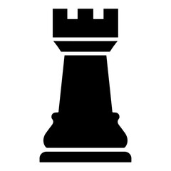 Rook chess piece vector illustration © Desi
