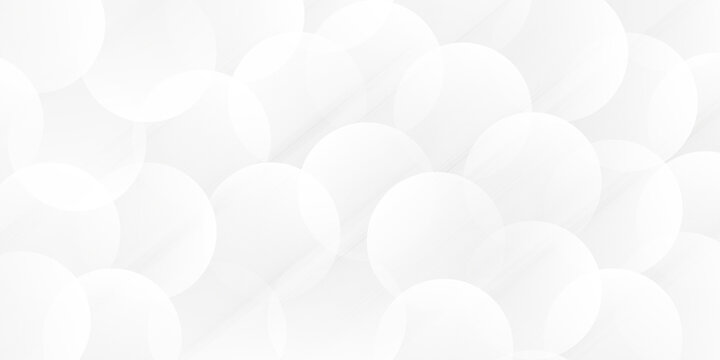 Minimalist abstract background with overlapping white circles