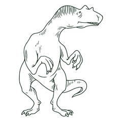 Tyrannosaurus rex drawing © Vexels