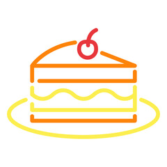 Fototapeta na wymiar Big slice of cake