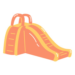 Fototapeta na wymiar Water slide glossy pool