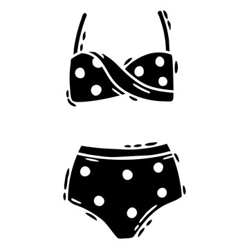 Two-piece swimsuit for swimming