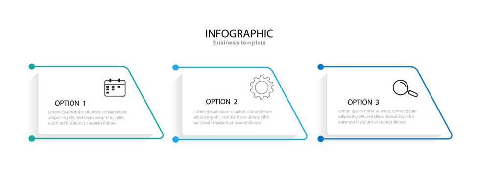 business infographic with 3 steps or option , timeline, template, vector illustration.