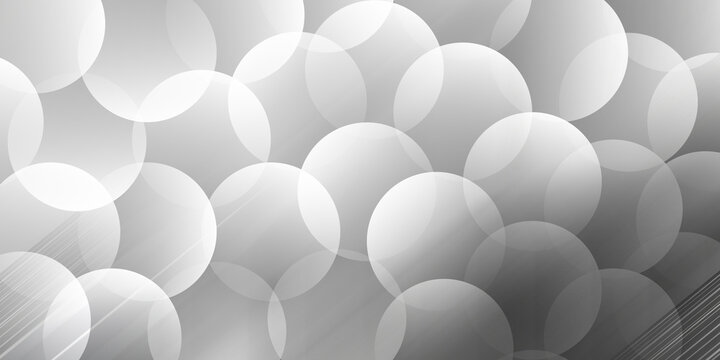 Abstract background with soft grey overlapping circles and light rays