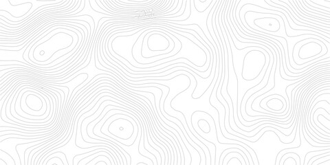 Topographic map contour lines abstract vector background for cartography and geography isolated on white © Romana