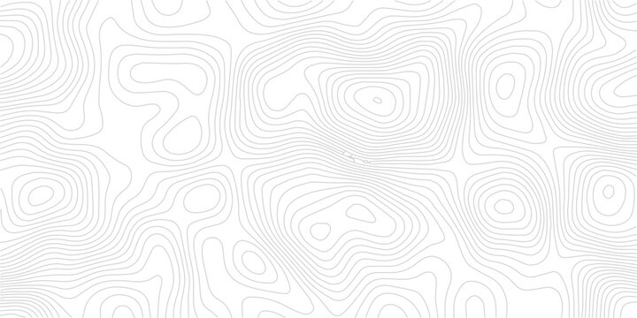 Topographic map background seamless contour lines pattern vector illustration for cartography and terrain elevation concepts