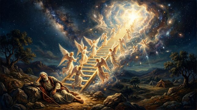 Jacob's ladder (Genesis 28:10&ndash;19)