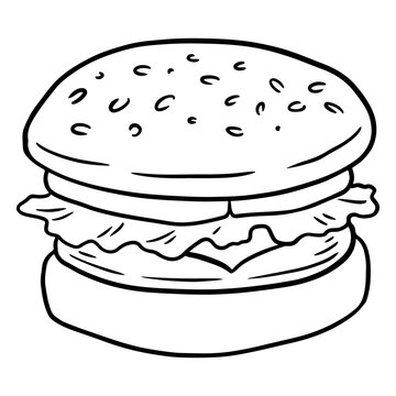 A delicious hamburger design