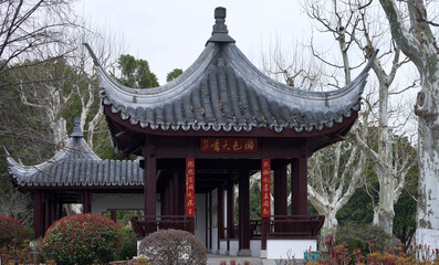 Obraz premium chinese pavilion in the garden