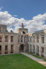 Fototapeta premium Ruins of 17th century Krzyztopor castle, italian style palazzo in fortezza, Ujazd, Poland