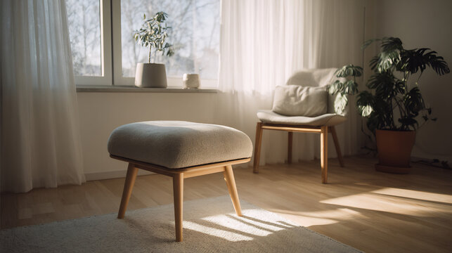 Minimalist living room interior