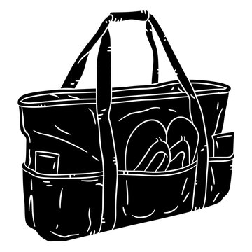 Stylish tote bag design with practical pockets