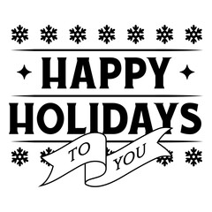 Festive holiday greetings design © Vexels