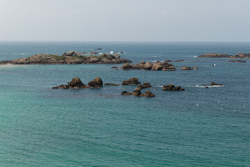 Archipel des sept îles de Perros-Guirec en côte d'Armor - France  © galaad973