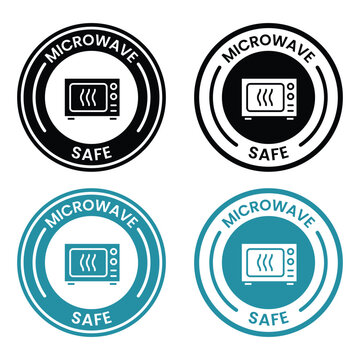 microwave safe icon set black and teal designs on white background high quality professional detailed modern elegant stylish clean crisp vibrant colorful digital