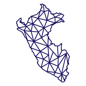 Geometric map of peru design