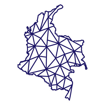 Geometric map design of colombia