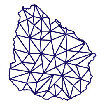 Geometric map design of uruguay