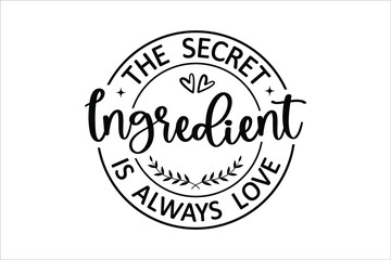 Custom blinds with your photo The Secret Ingredient Is Always Love Romantic Cooking Quote Design