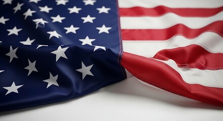 Obraz premium Celebrating flag day 4th of july and independence day a close up of the american flag's stars and stripes