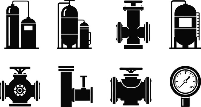 Various antique and modern clocks displayed in a single image Vector