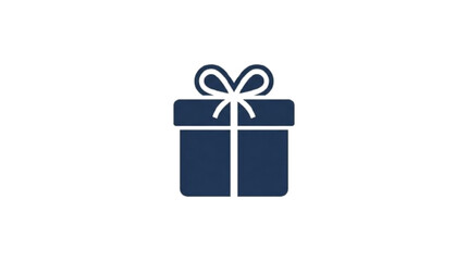 Obraz premium Gift box icon, minimal design