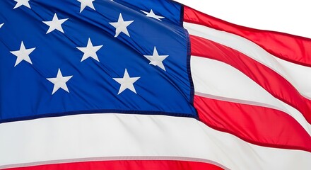 Obraz premium Celebrating flag day 4th of july and independence day a vibrant american flag display for patriotic holidays