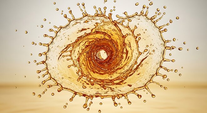Microscopic image of a colorful virus particle with detailed surface structure