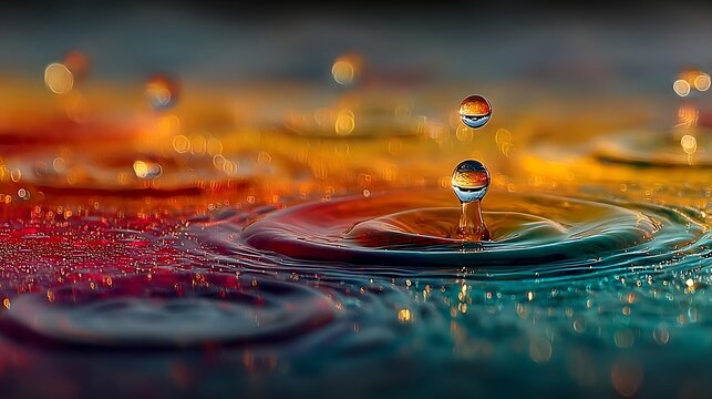 Iridescent oil rainbow on wet asphalt surface images