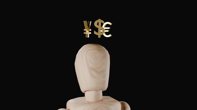 Hidden financial system and currency control concept with mask
