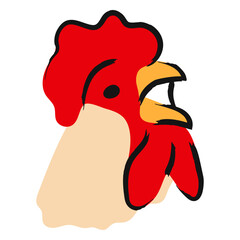 Vibrant rooster illustration design © Vexels