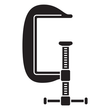 Stylized letter g with clamp design