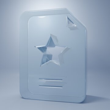 Glass Star constellation zodiac icon isolated on grey background. Minimalism concept. 3D render illustration