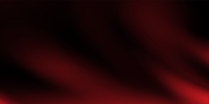 Sultry Dark red abstract gradient background design. Curling wave of red on dark red background. Dark red banner. Vector Illustration.