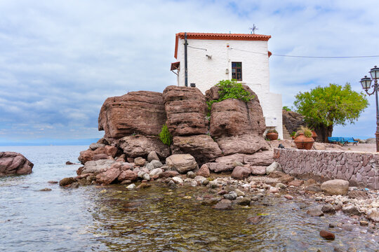 Orthodox Church Panagia Gorgona in Skala Sikamineas Village, Lesvos