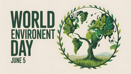 Naklejka premium Earth day concept. 3d eco friendly design. Earth map shapes with trees water and shadow. Save the Earth concept. Happy Earth Day, 22 April., created with generative ai