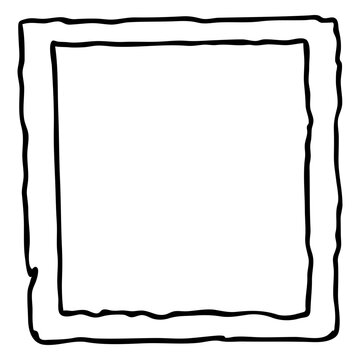 Artistic hand-drawn frame design