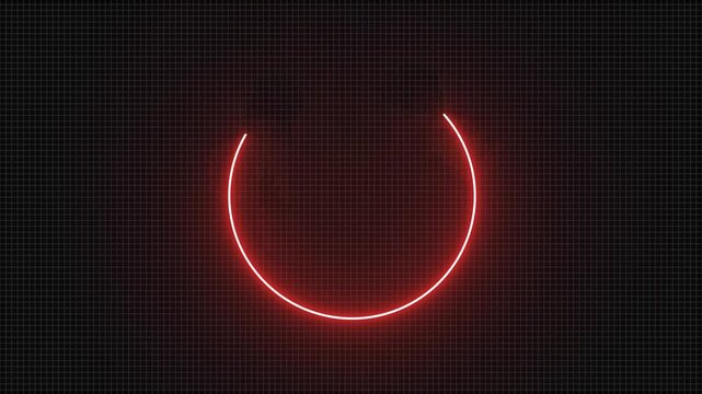 neon circle loading bar