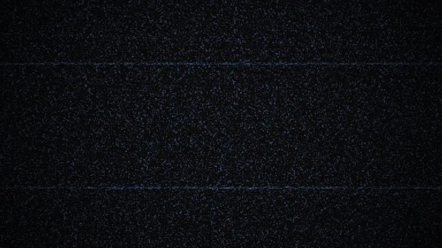 VHS television noise effect with tracking distortion static lines and damaged blank cassette overlay for video editing