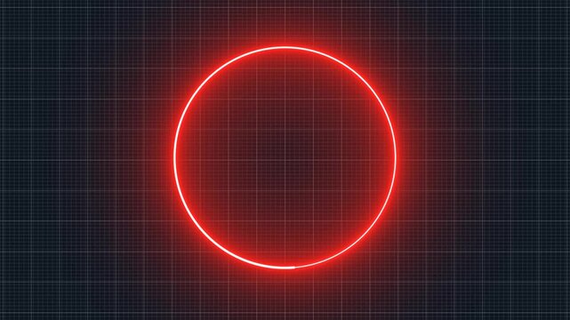 neon circle loading bar